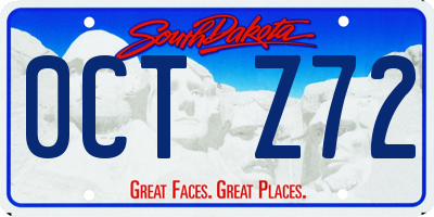 SD license plate 0CTZ72