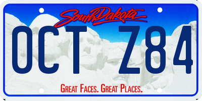 SD license plate 0CTZ84