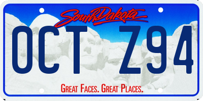 SD license plate 0CTZ94