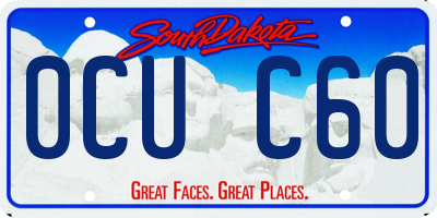 SD license plate 0CUC60