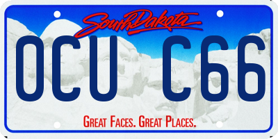 SD license plate 0CUC66