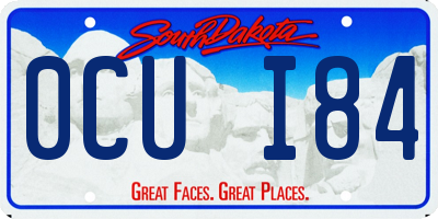 SD license plate 0CUI84