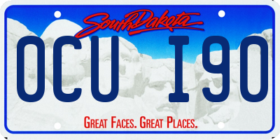 SD license plate 0CUI90