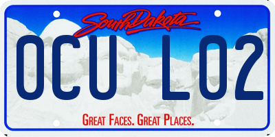 SD license plate 0CUL02
