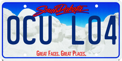SD license plate 0CUL04