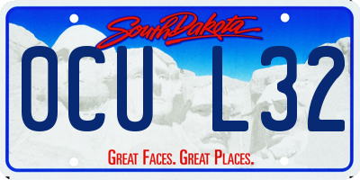 SD license plate 0CUL32