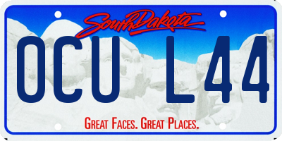 SD license plate 0CUL44