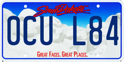 SD license plate 0CUL84