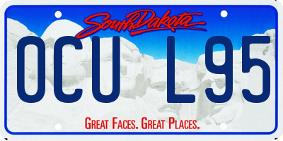 SD license plate 0CUL95