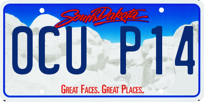 SD license plate 0CUP14