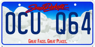 SD license plate 0CUQ64