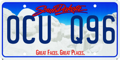 SD license plate 0CUQ96