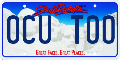 SD license plate 0CUT00