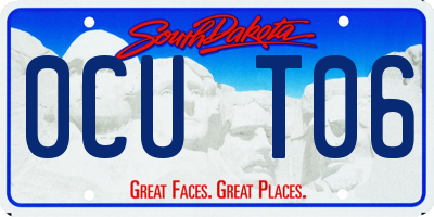 SD license plate 0CUT06