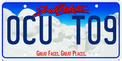 SD license plate 0CUT09