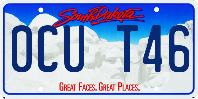 SD license plate 0CUT46