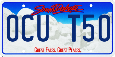 SD license plate 0CUT50