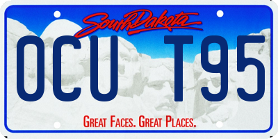 SD license plate 0CUT95
