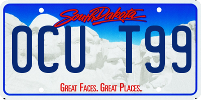 SD license plate 0CUT99