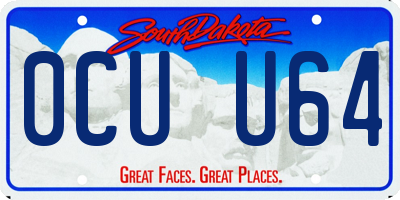 SD license plate 0CUU64
