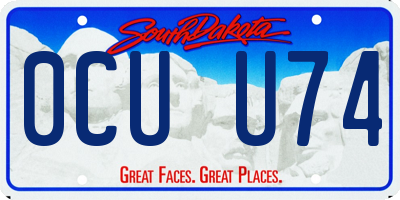 SD license plate 0CUU74