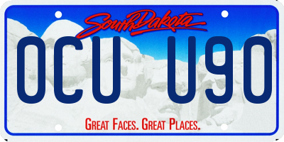 SD license plate 0CUU90