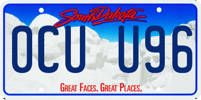 SD license plate 0CUU96