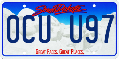 SD license plate 0CUU97