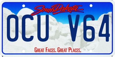 SD license plate 0CUV64