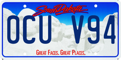 SD license plate 0CUV94