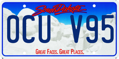 SD license plate 0CUV95