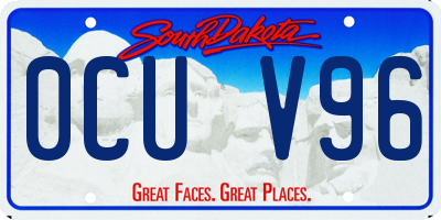 SD license plate 0CUV96