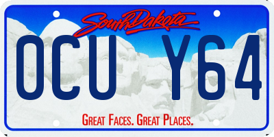 SD license plate 0CUY64