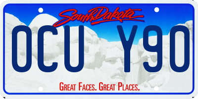 SD license plate 0CUY90