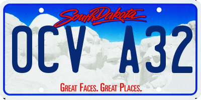SD license plate 0CVA32