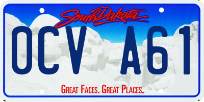 SD license plate 0CVA61