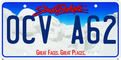 SD license plate 0CVA62