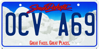 SD license plate 0CVA69