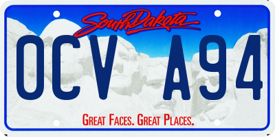 SD license plate 0CVA94