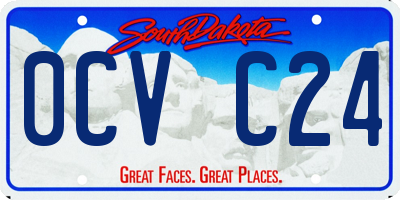 SD license plate 0CVC24