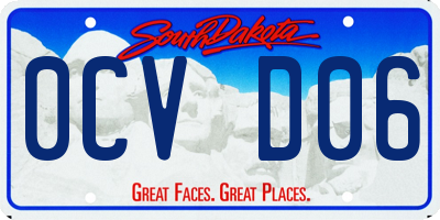 SD license plate 0CVD06