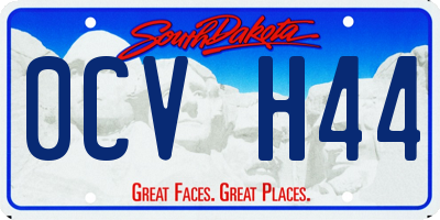 SD license plate 0CVH44
