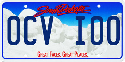 SD license plate 0CVI00