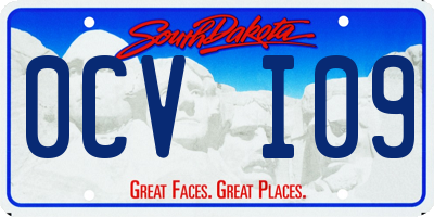 SD license plate 0CVI09