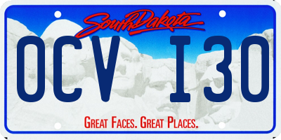 SD license plate 0CVI30