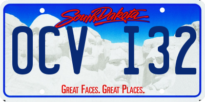 SD license plate 0CVI32