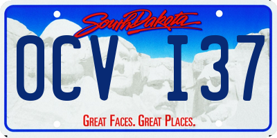 SD license plate 0CVI37