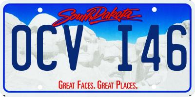 SD license plate 0CVI46