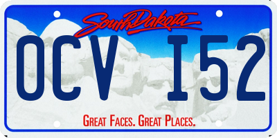 SD license plate 0CVI52