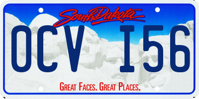 SD license plate 0CVI56